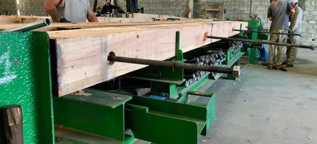 Eucalyptus timber mat production