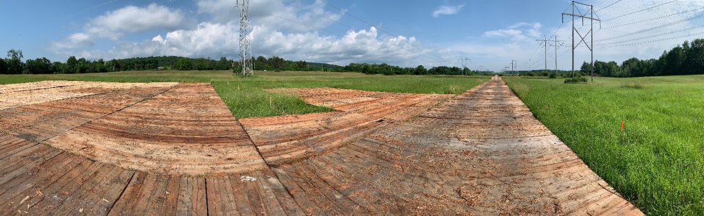 Transmission Projects timber mat applications