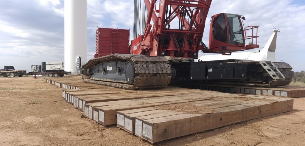 Renewable Energy timber mat applications